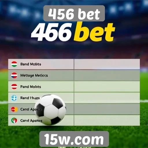 Métodos de pagamento disponíveis no 456 bet